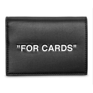 OFF-WHITE VIRGIL ABLOH™ Quote Cardholder Organizer Wallet “For Cards” NWT